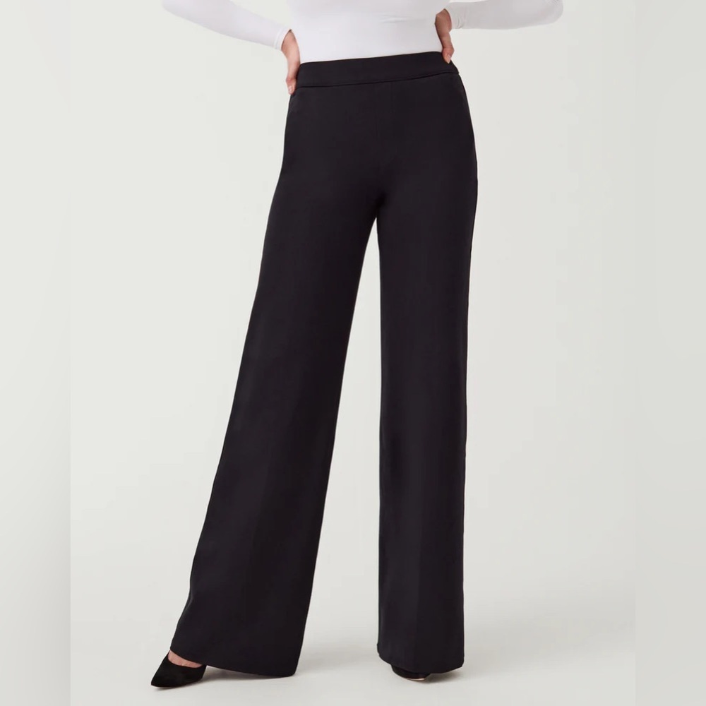 SPANX The Perfect Pant Wide Leg Black NWT Size L - Picture 1 of 11